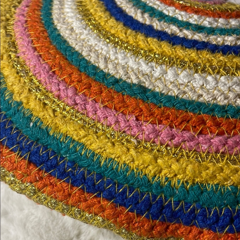 American Eagle- half moon Colorful Rainbow Shoulder Bag - Picture 2 of 9